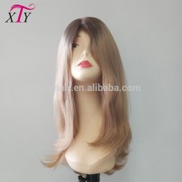 Qingdao Natural Wavy Ombre Human Hair Jewish Wig Kosher Wigs European