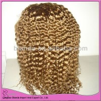 glueless full lace wig,deep wave indian remy virgin human hair full lace wig Two tone color