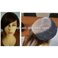 buying website on line 100% human hair wig front mono women wig black color real hair breathing short hair wig