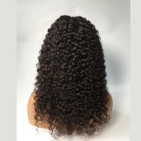 Top quality 100% raw human hair closure wig with Brazilian hair wholesale